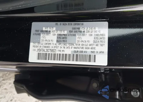 2025 Mazda Cx-5 2.5 S from USA, damaged, VIN JM3KFBAL3S0756623